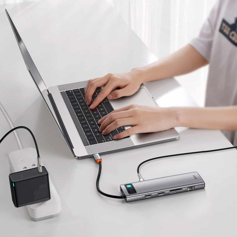 ADAPTADOR HUB BASEUS METAL GLEAM SERIES 11 EN 1 MULTIFUNCIONAL